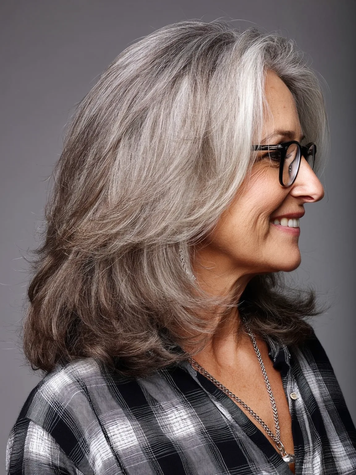 silver frost layered cut